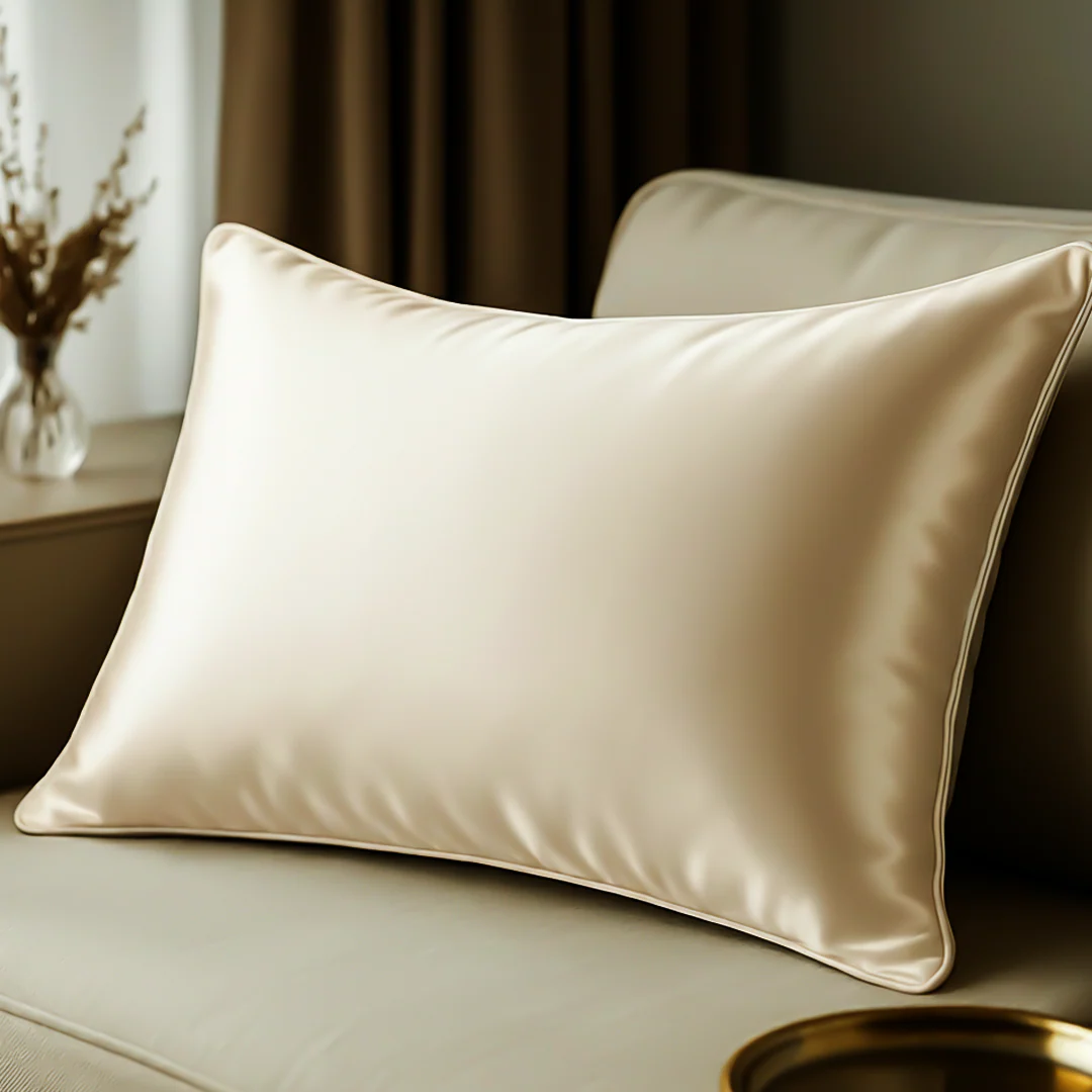 100% Pure 6A  Both Side Mulberry Silk Pillow Cover (Pack of 1) - Image 25