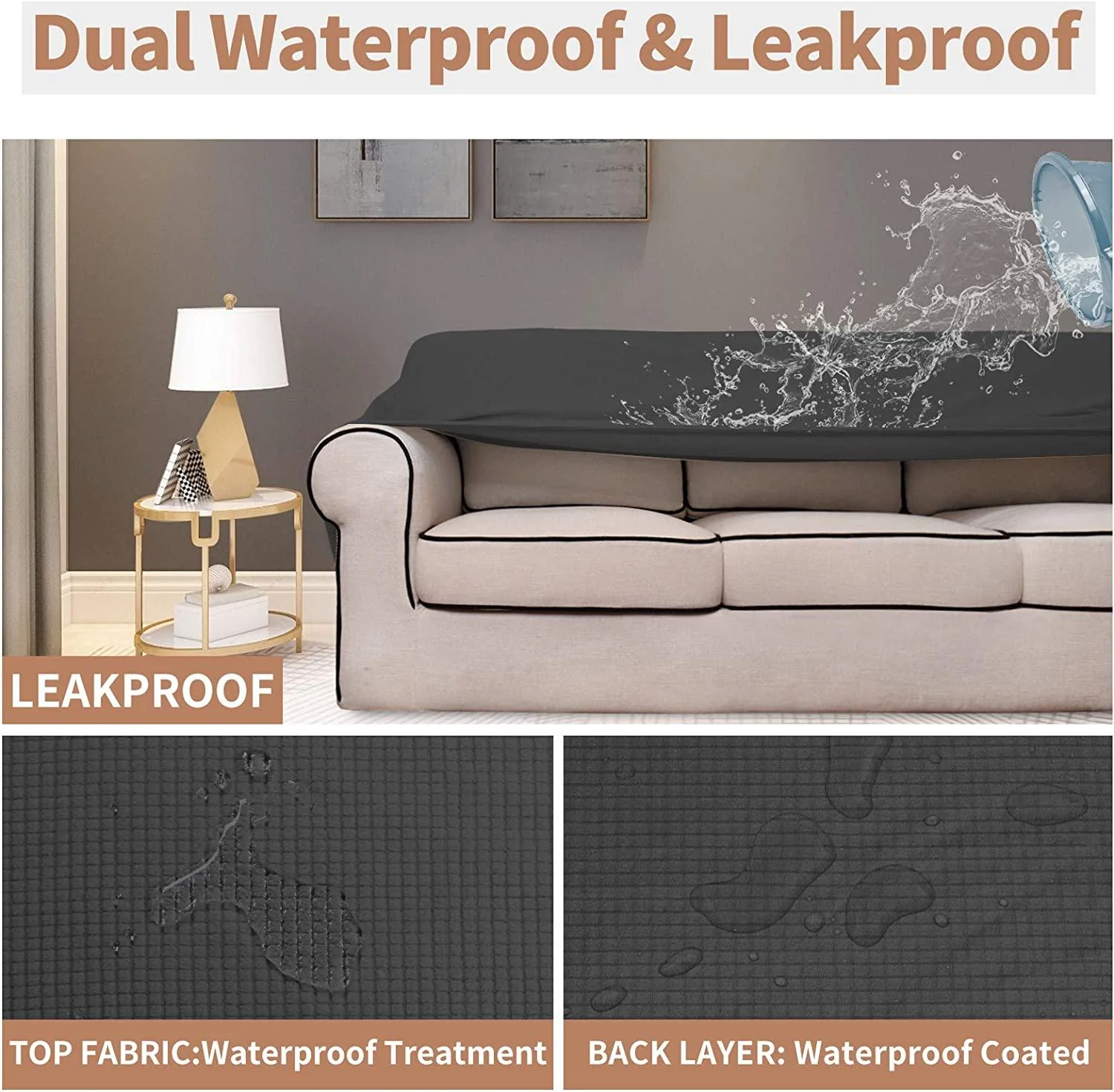 100% Waterproof  Elastic Sofa Cover - Image 4