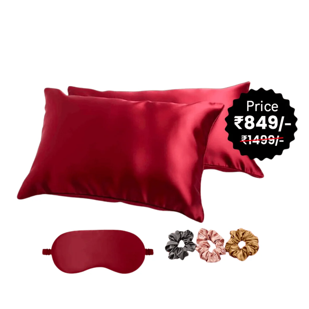 2 Silky Pillow Covers + 1 Silky Eye mask + 3 Silky Scrunchies (Silky Bundle) - Image 25