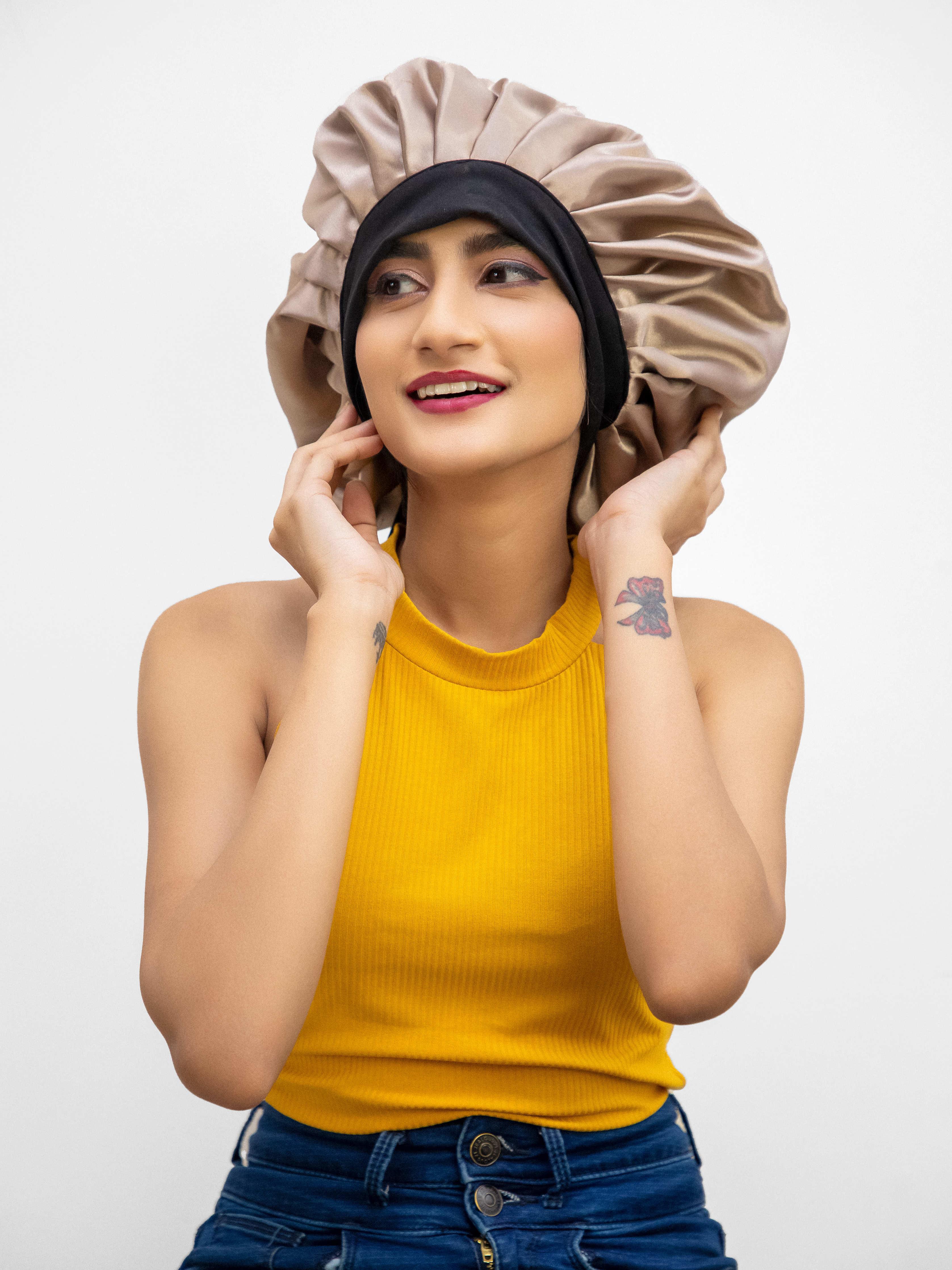 Silky Bonnet WITH 3 Silky SCRUNCHIES - Image 4