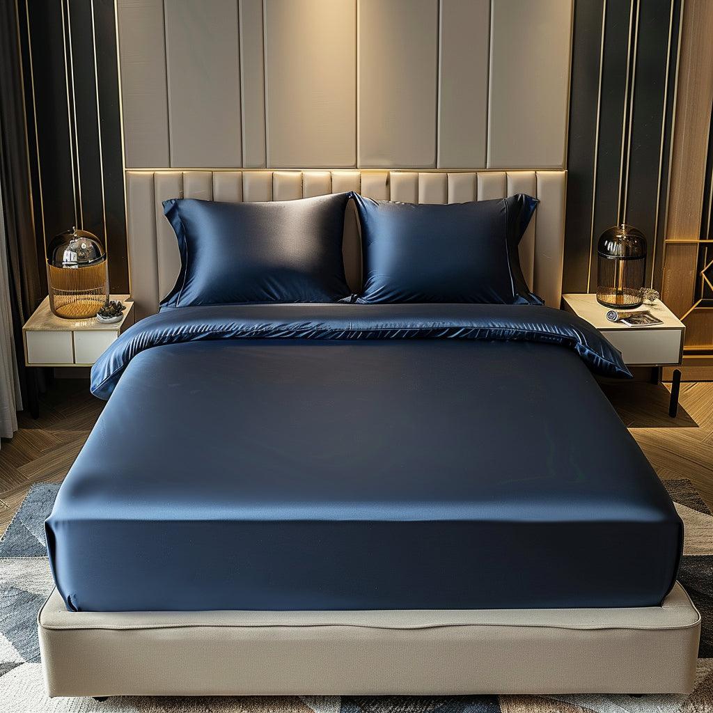 Satin Elastic Fitted Sheet & Satin Robe Combo - Image 8