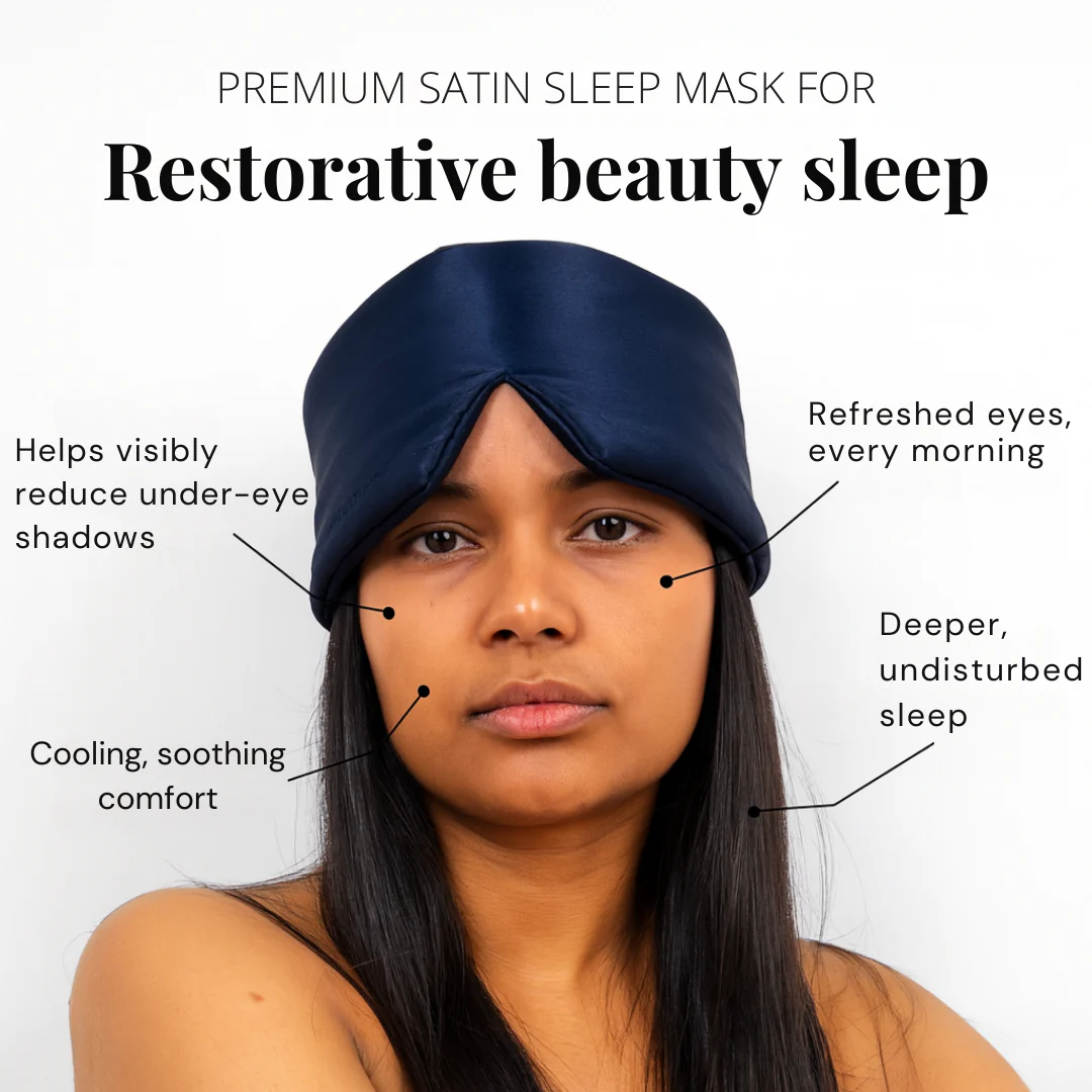 Silky Sleep Mask & Blindfold with Adjustable Velcro Strap - Image 11