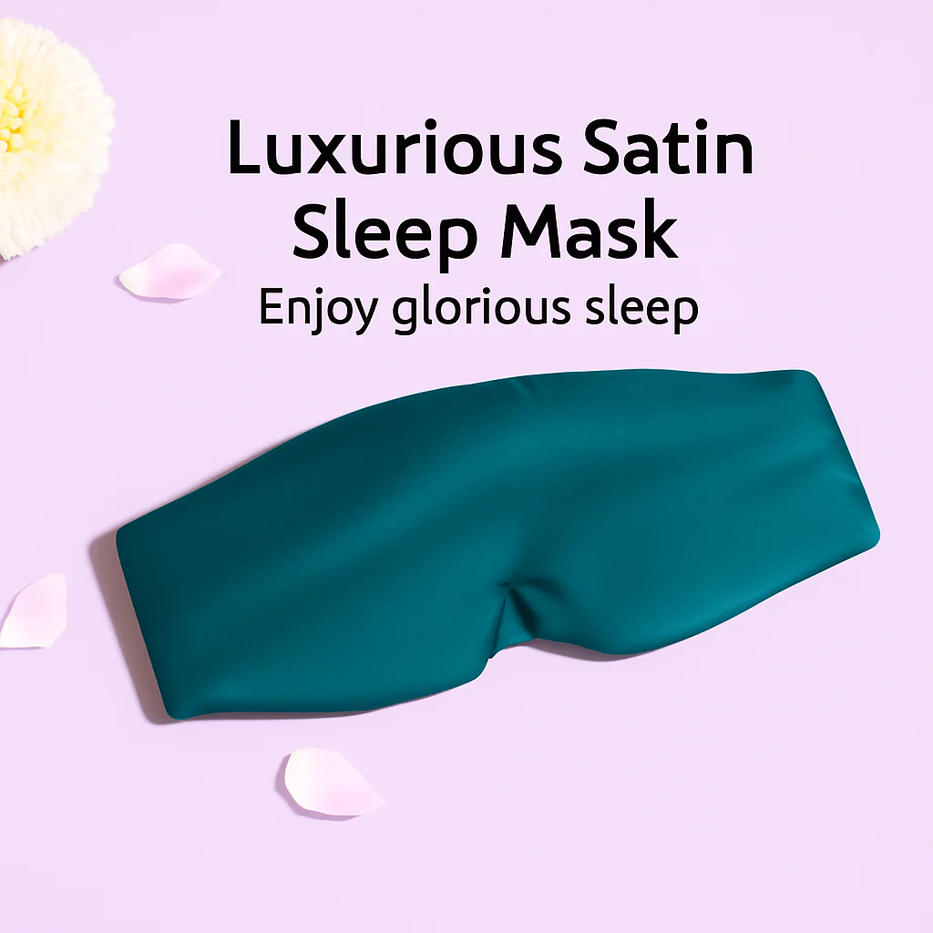 Silky Sleep Mask & Blindfold with Adjustable Velcro Strap - Image 15