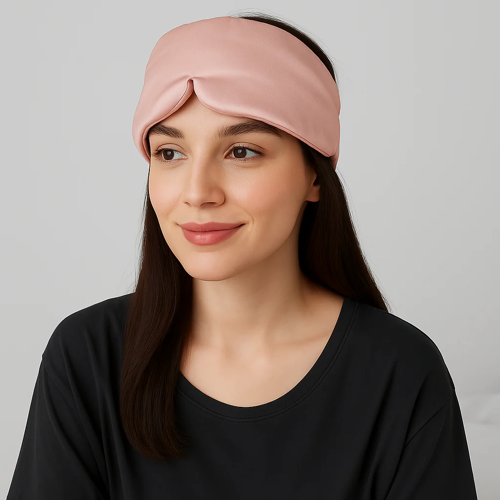 Silky Sleep Mask & Blindfold with Adjustable Velcro Strap - Image 28