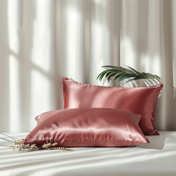 Luxury Silky Pillowcase (Set of 2) + "FREE" 3 Silky Scrunchies - Image 143