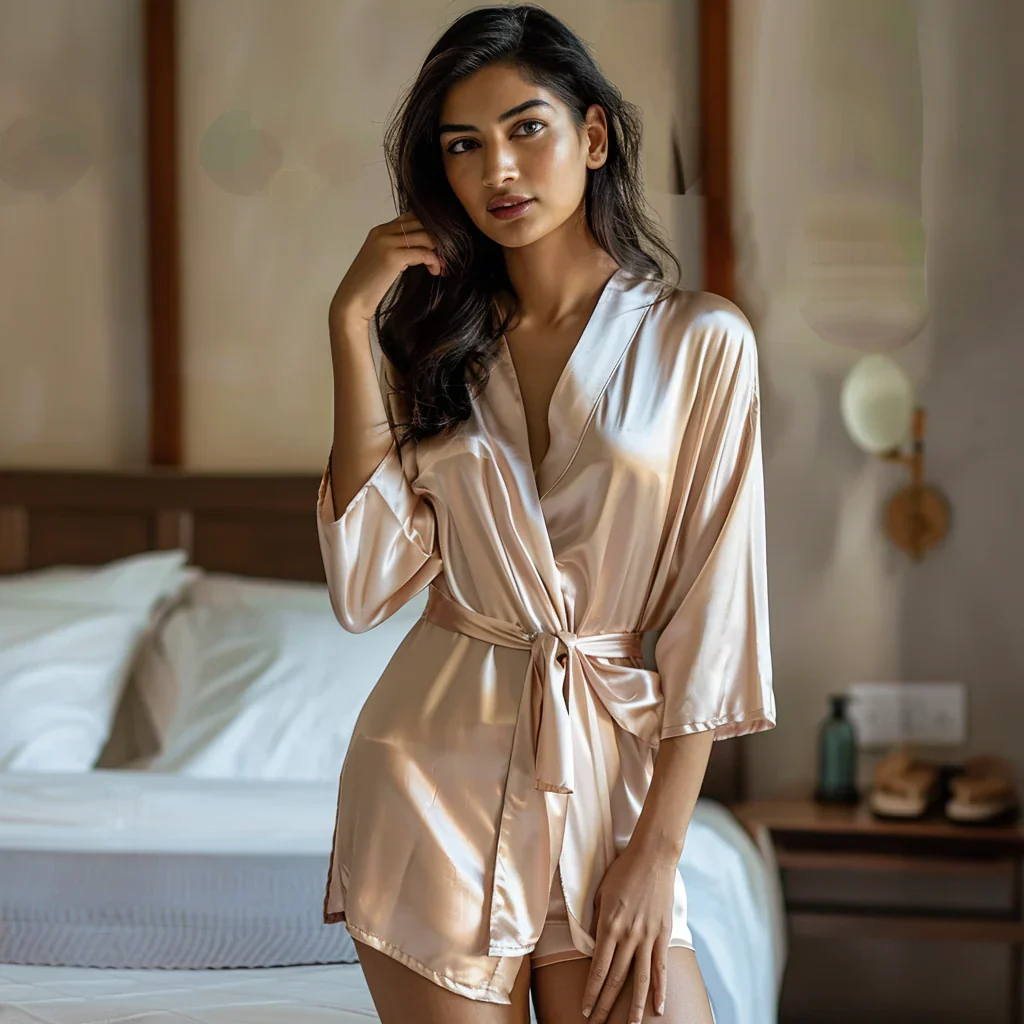Silky Robe and Pillowcover Bundle - Image 46