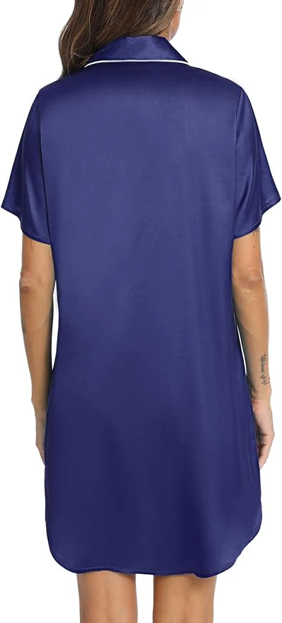 Silky Shirt Dress - Image 30