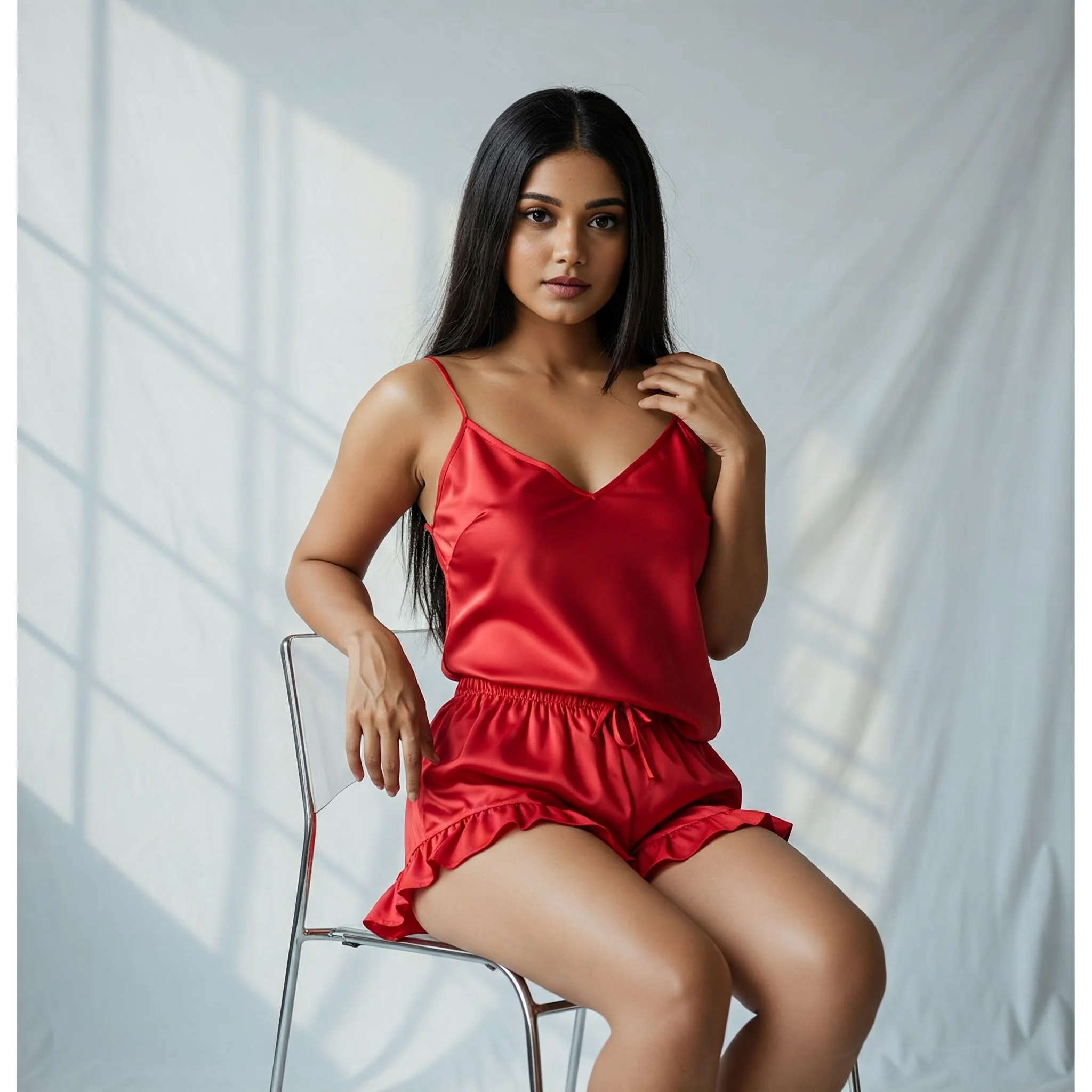 Silky Slip and Shorts Set - Image 41