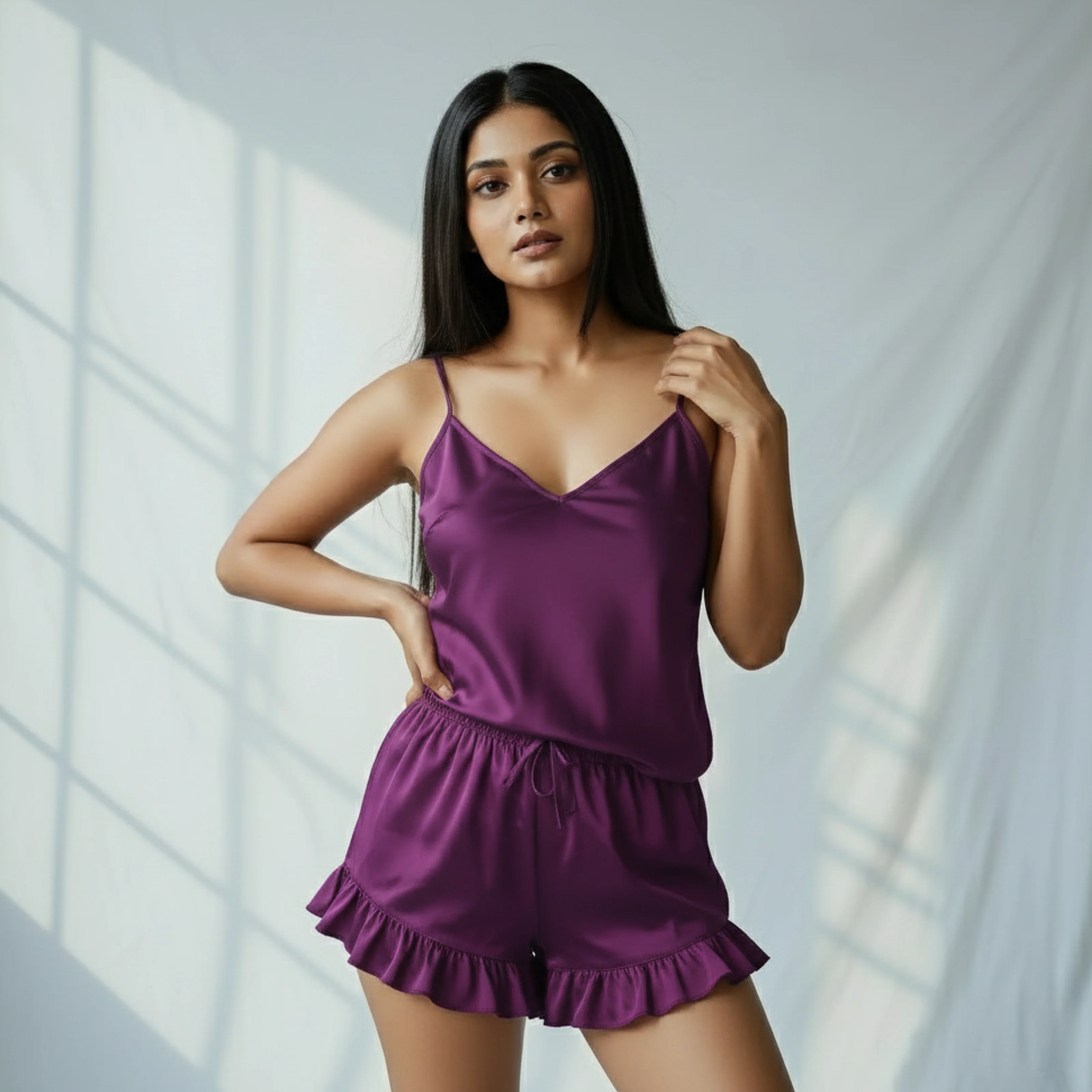 Silky Slip and Shorts Set - Image 51
