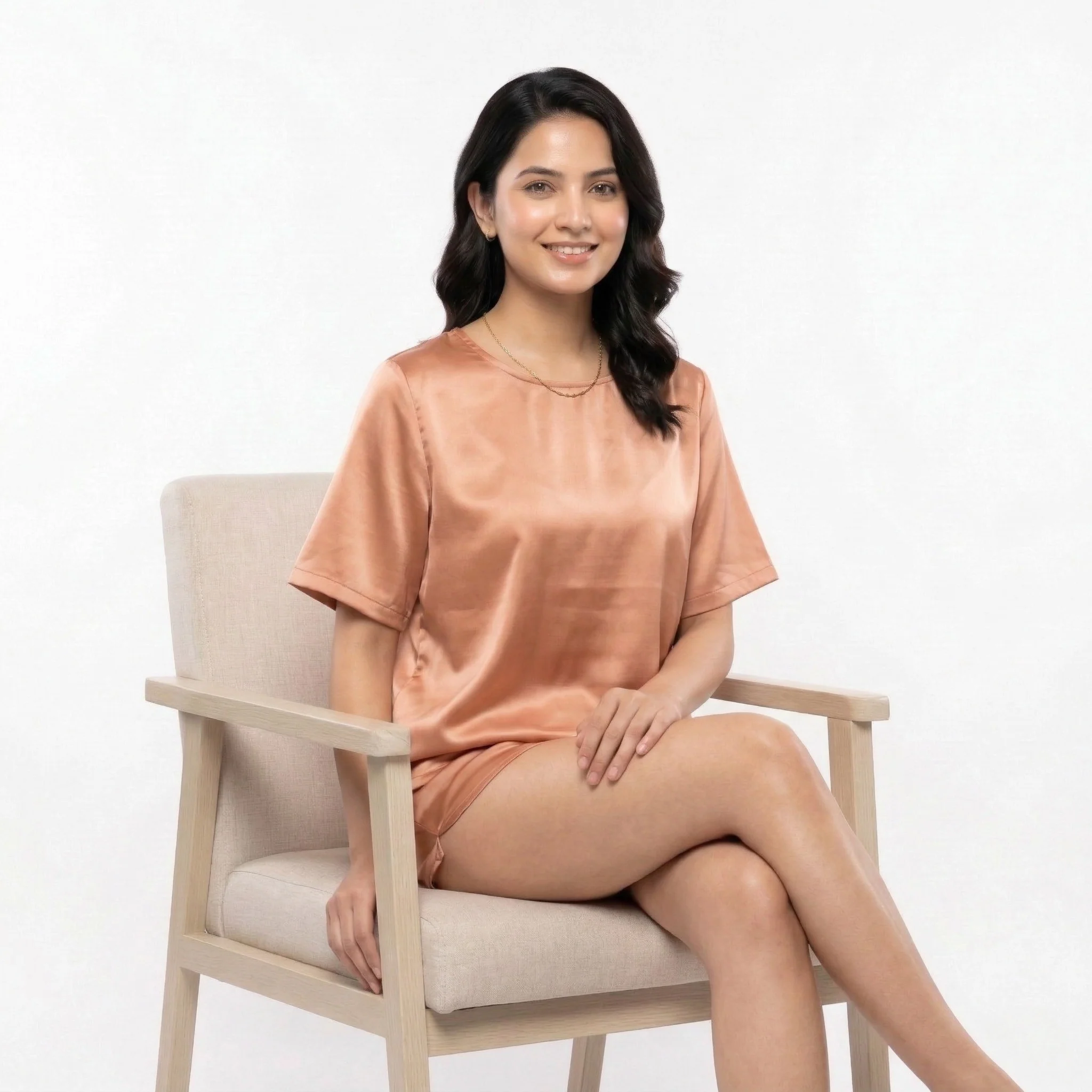 Silky Tshirt and Shorts Set - Image 14